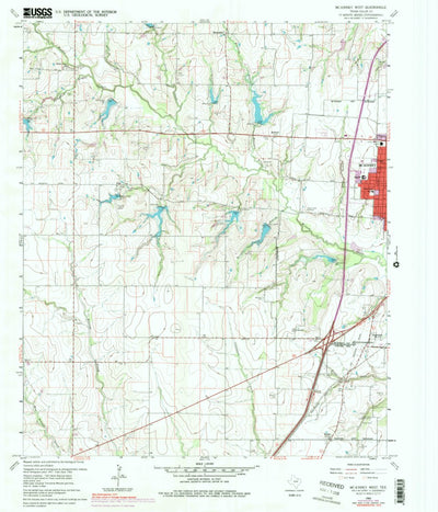 United States Geological Survey Mckinney West, TX (1960, 24000-Scale) digital map