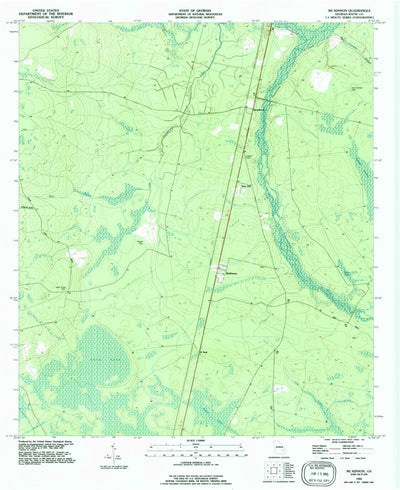 United States Geological Survey Mckinnon, GA (1993, 24000-Scale) digital map