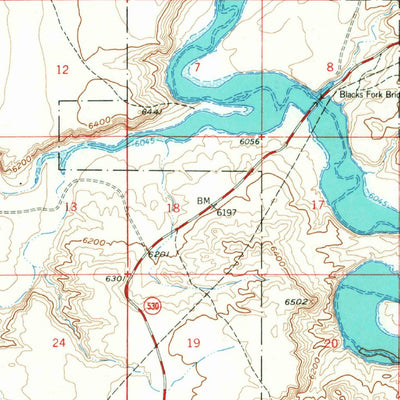 United States Geological Survey Mckinnon Junction, WY (1966, 62500-Scale) digital map