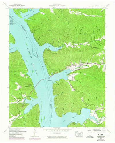 United States Geological Survey Mckinnon, TN (1950, 24000-Scale) digital map