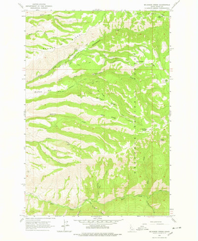 United States Geological Survey Mckinzie Creek, ID (1963, 24000-Scale) digital map