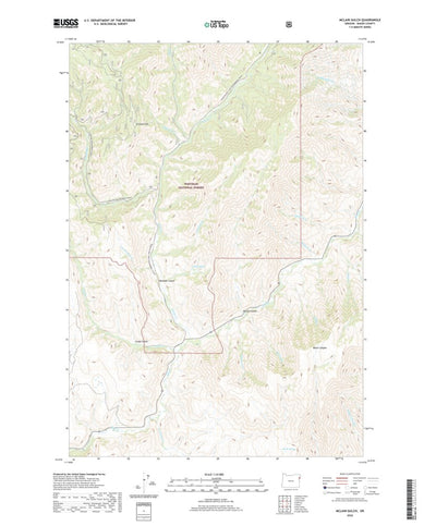 United States Geological Survey McLain Gulch, OR (2020, 24000-Scale) digital map
