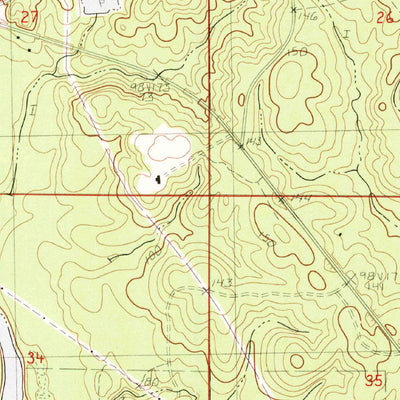 United States Geological Survey Mclain, MS (1982, 24000-Scale) digital map