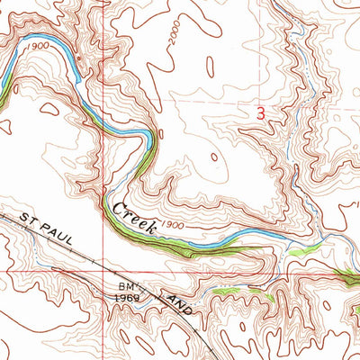 United States Geological Survey Mclaughlin, SD (1966, 24000-Scale) digital map