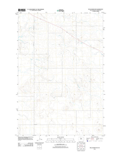 United States Geological Survey Mclaughlin SW, SD (2012, 24000-Scale) digital map