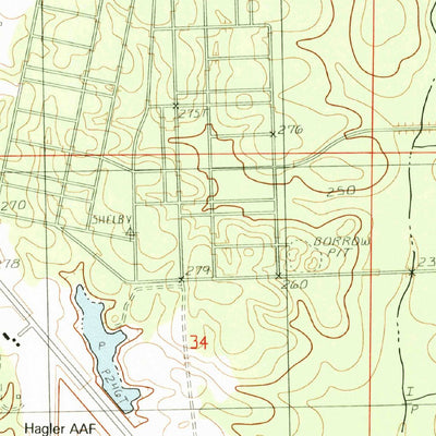 United States Geological Survey Mclaurin, MS (1983, 24000-Scale) digital map