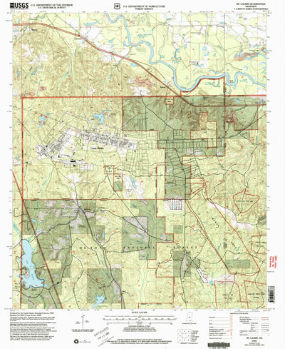 United States Geological Survey Mclaurin, MS (2000, 24000-Scale) digital map