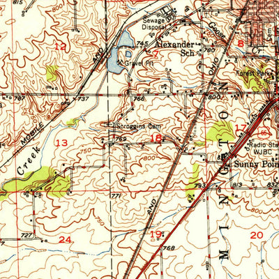 United States Geological Survey Mclean, IL (1951, 62500-Scale) digital map