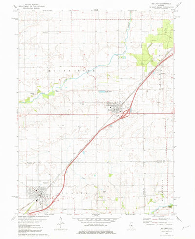 United States Geological Survey Mclean, IL (1981, 24000-Scale) digital map