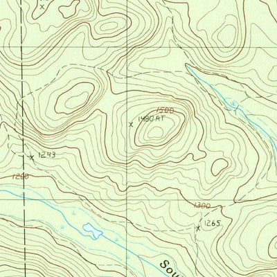 United States Geological Survey Mclean Mountain, ME (1985, 24000-Scale) digital map