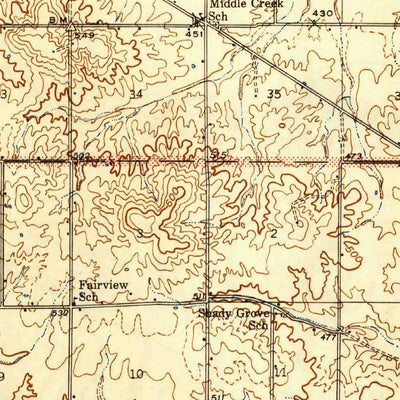 United States Geological Survey Mcleansboro, IL (1945, 62500-Scale) digital map
