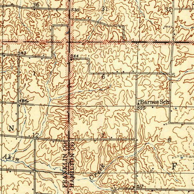 United States Geological Survey Mcleansboro, IL (1945, 62500-Scale) digital map