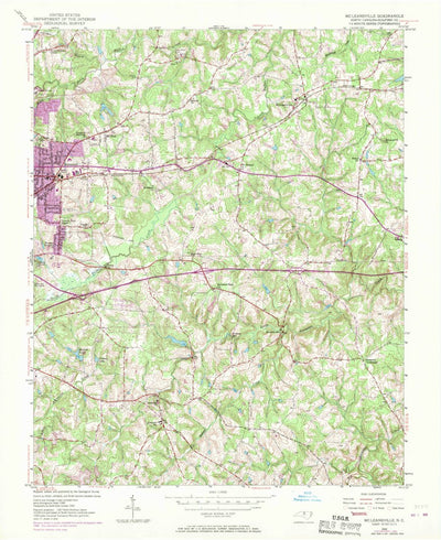 United States Geological Survey Mcleansville, NC (1952, 24000-Scale) digital map