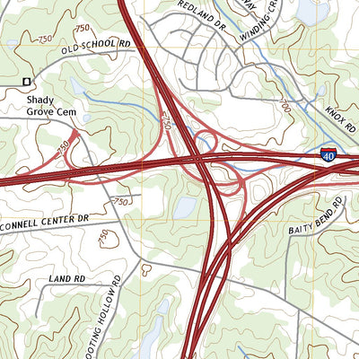 United States Geological Survey McLeansville, NC (2022, 24000-Scale) digital map