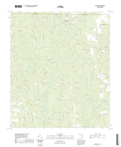 United States Geological Survey McLellan, FL (2021, 24000-Scale) digital map