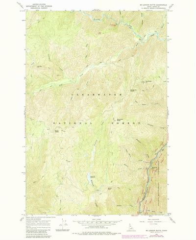 United States Geological Survey Mclendon Butte, ID (1966, 24000-Scale) digital map