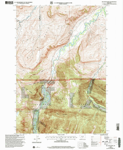 United States Geological Survey Mcleod Basin, MT (2000, 24000-Scale) digital map