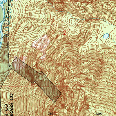 United States Geological Survey Mcleod Basin, MT (2000, 24000-Scale) digital map