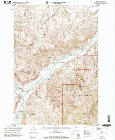 United States Geological Survey Mcleod, MT (2000, 24000-Scale) digital map