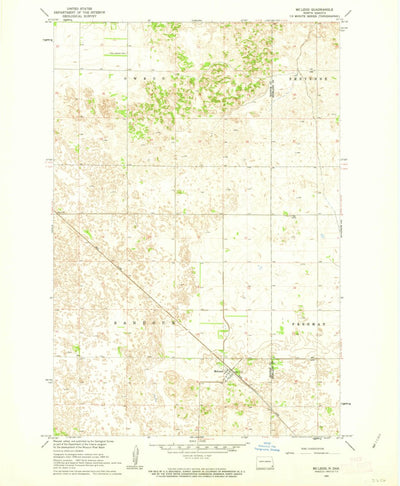 United States Geological Survey Mcleod, ND (1961, 24000-Scale) digital map