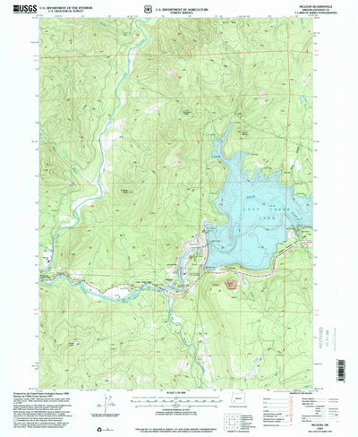 United States Geological Survey Mcleod, OR (1997, 24000-Scale) digital map