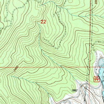 United States Geological Survey Mcleod, OR (1997, 24000-Scale) digital map