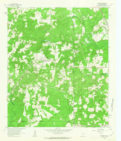 United States Geological Survey Mcleod, TX-LA (1962, 24000-Scale) digital map