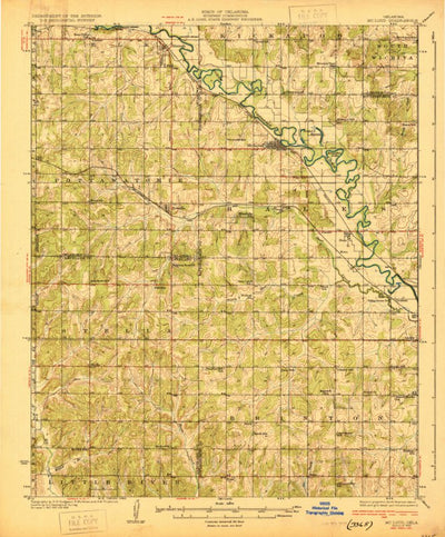 United States Geological Survey Mcloud, OK (1930, 62500-Scale) digital map
