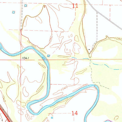 United States Geological Survey Mcloud, OK (1966, 24000-Scale) digital map