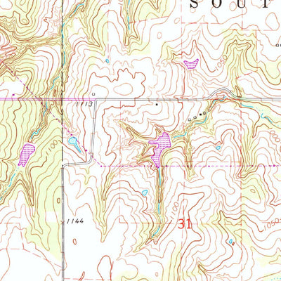 United States Geological Survey Mcloud, OK (1966, 24000-Scale) digital map