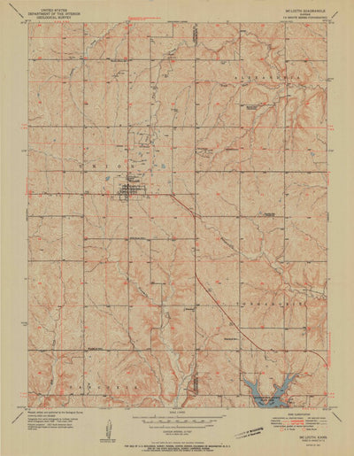 United States Geological Survey Mclouth, KS (1951, 24000-Scale) digital map