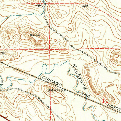 United States Geological Survey Mcmaster Reservoir, WY (1974, 24000-Scale) digital map