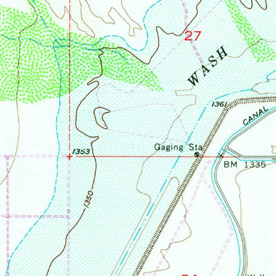 United States Geological Survey Mcmicken Dam, AZ (1957, 24000-Scale) digital map
