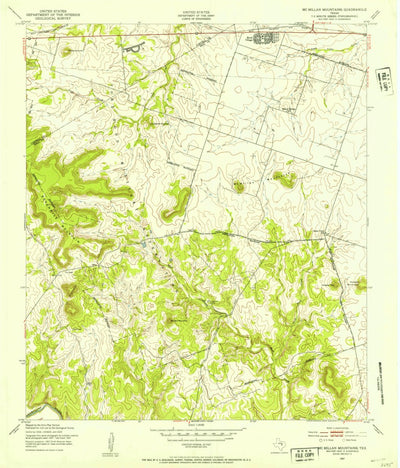 United States Geological Survey Mcmillan Mountains, TX (1947, 24000-Scale) digital map