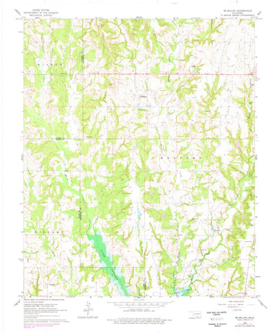 United States Geological Survey Mcmillan, OK (1963, 24000-Scale) digital map