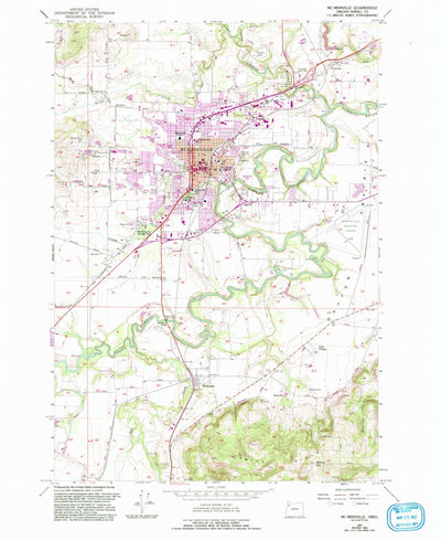 United States Geological Survey Mcminnville, OR (1957, 24000-Scale) digital map
