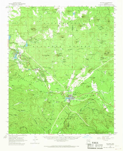United States Geological Survey Mcnary, AZ (1961, 62500-Scale) digital map