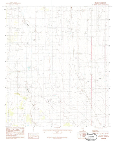 United States Geological Survey Mcneal, AZ (1986, 24000-Scale) digital map