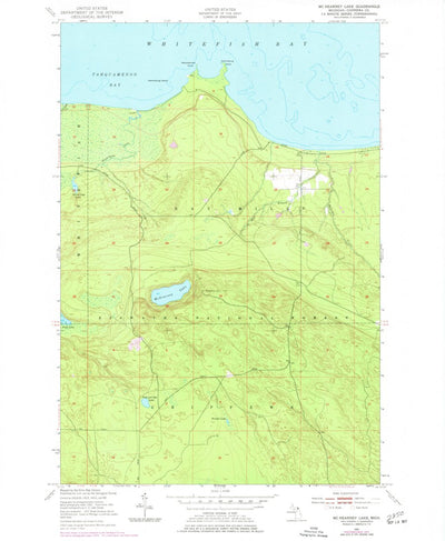 United States Geological Survey Mcnearney Lake, MI (1951, 24000-Scale) digital map