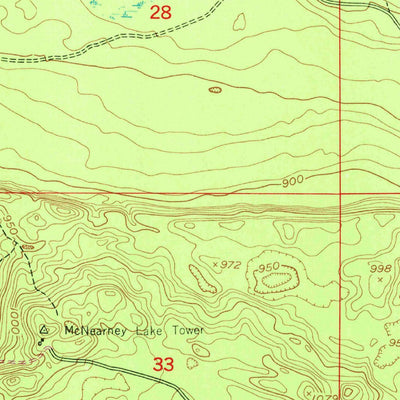 United States Geological Survey Mcnearney Lake, MI (1951, 24000-Scale) digital map