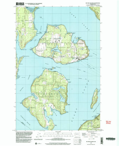 United States Geological Survey Mcneil Island, WA (1997, 24000-Scale) digital map