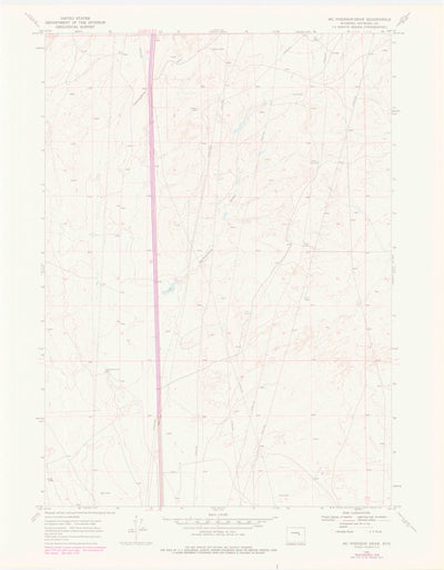 United States Geological Survey Mcpherson Draw, WY (1968, 24000-Scale) digital map