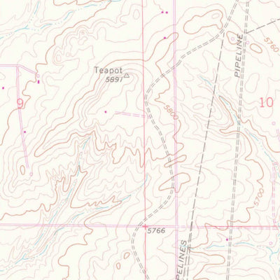 United States Geological Survey Mcpherson Draw, WY (1968, 24000-Scale) digital map