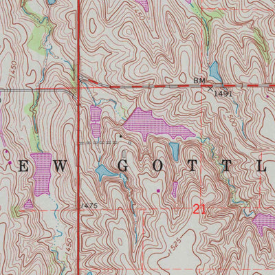 United States Geological Survey Mcpherson North, KS (1965, 24000-Scale) digital map