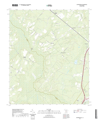 United States Geological Survey McPhersonville, SC (2020, 24000-Scale) digital map