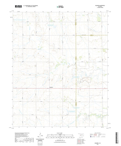 United States Geological Survey McQueen, OK (2022, 24000-Scale) digital map