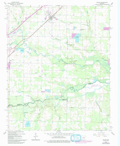 United States Geological Survey Mcrae, AR (1963, 24000-Scale) digital map