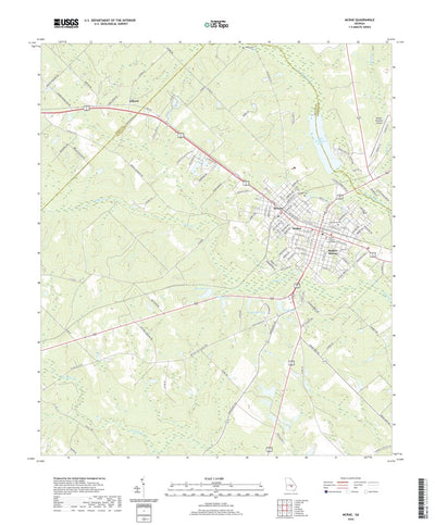 United States Geological Survey McRae, GA (2020, 24000-Scale) digital map