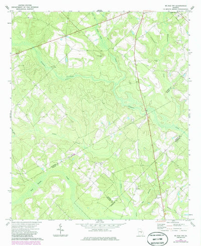 United States Geological Survey Mcrae NW, GA (1972, 24000-Scale) digital map