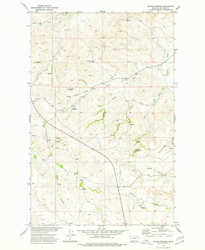 United States Geological Survey Mcrae Springs, MT (1973, 24000-Scale) digital map